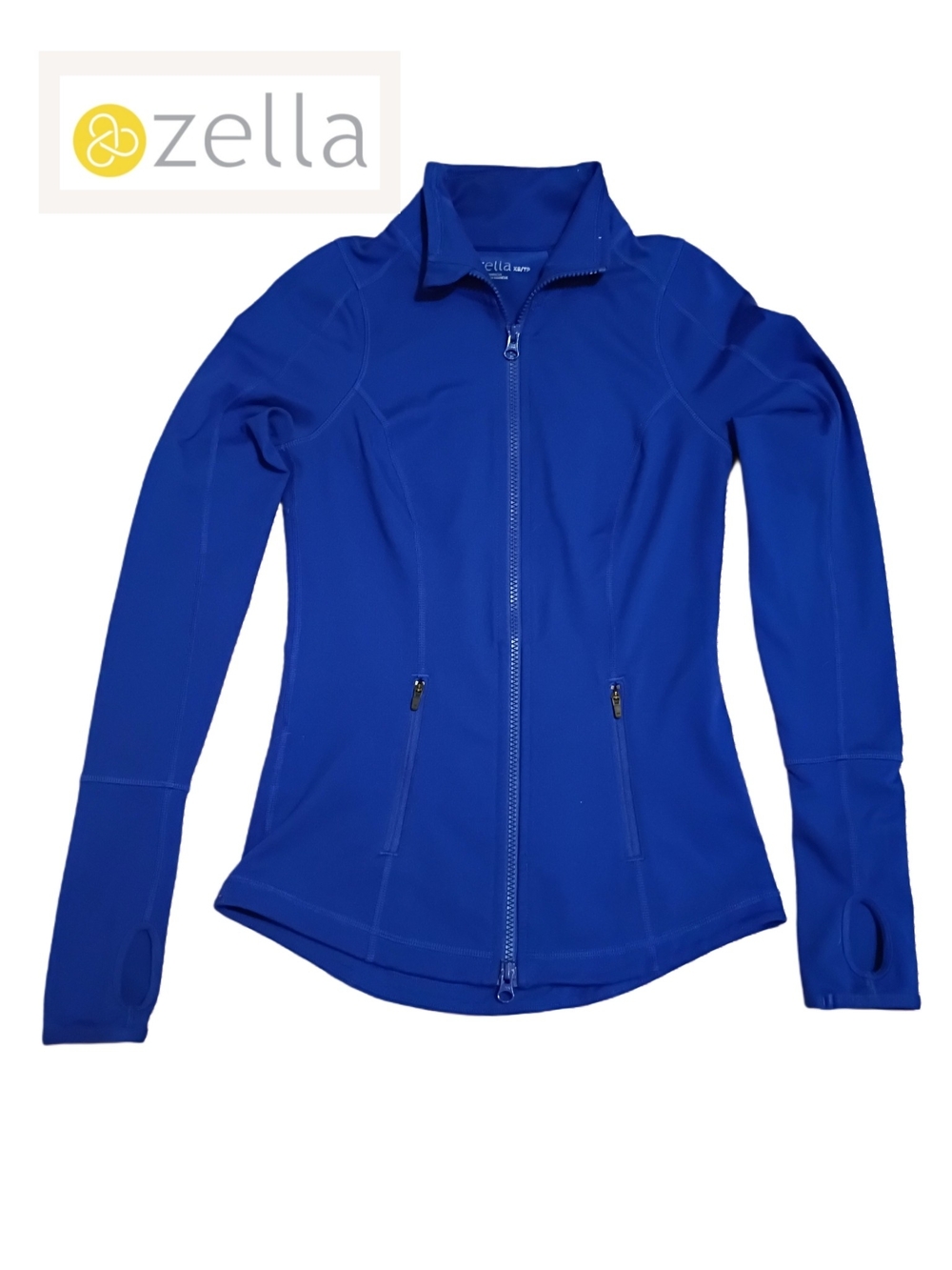 Zella Women's Royal Blue Full-Zip Athletic Jacket